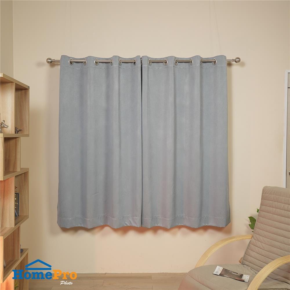 ผ้าม่าน EYELET HOME LIVING STYLE SHADE UV 150x160 ซม. สีเทา