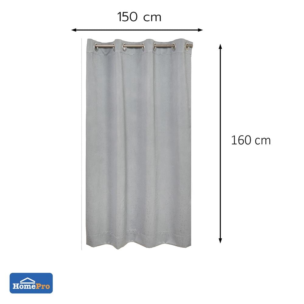 ผ้าม่าน EYELET HOME LIVING STYLE SHADE UV 150x160 ซม. สีเทา