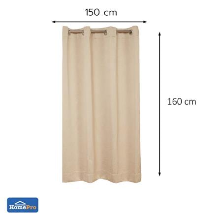 ผ้าม่าน EYELET HOME LIVING STYLE SHADE UV 150x160 ซม. สีน้ำตาล_7