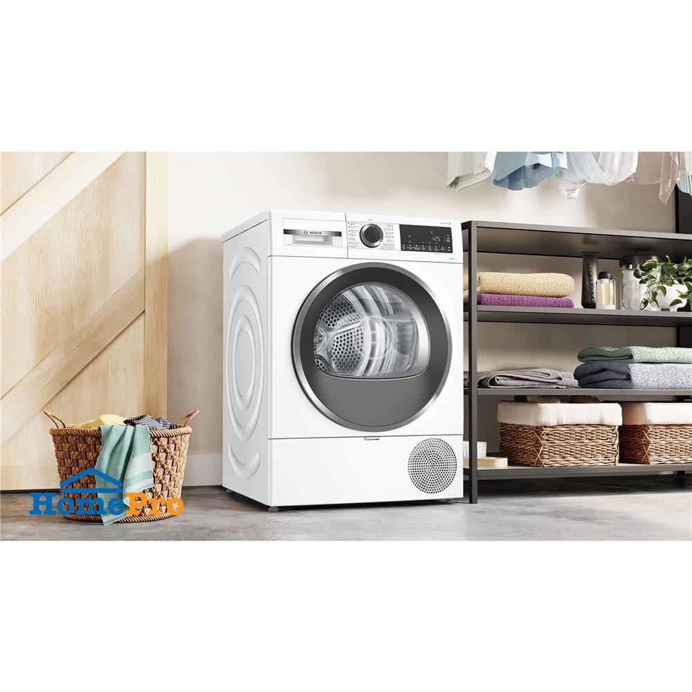 เครื่องอบผ้าฝาหน้า BOSCH WQG25302TH 10 กก. HEAT PUMP สีขาว