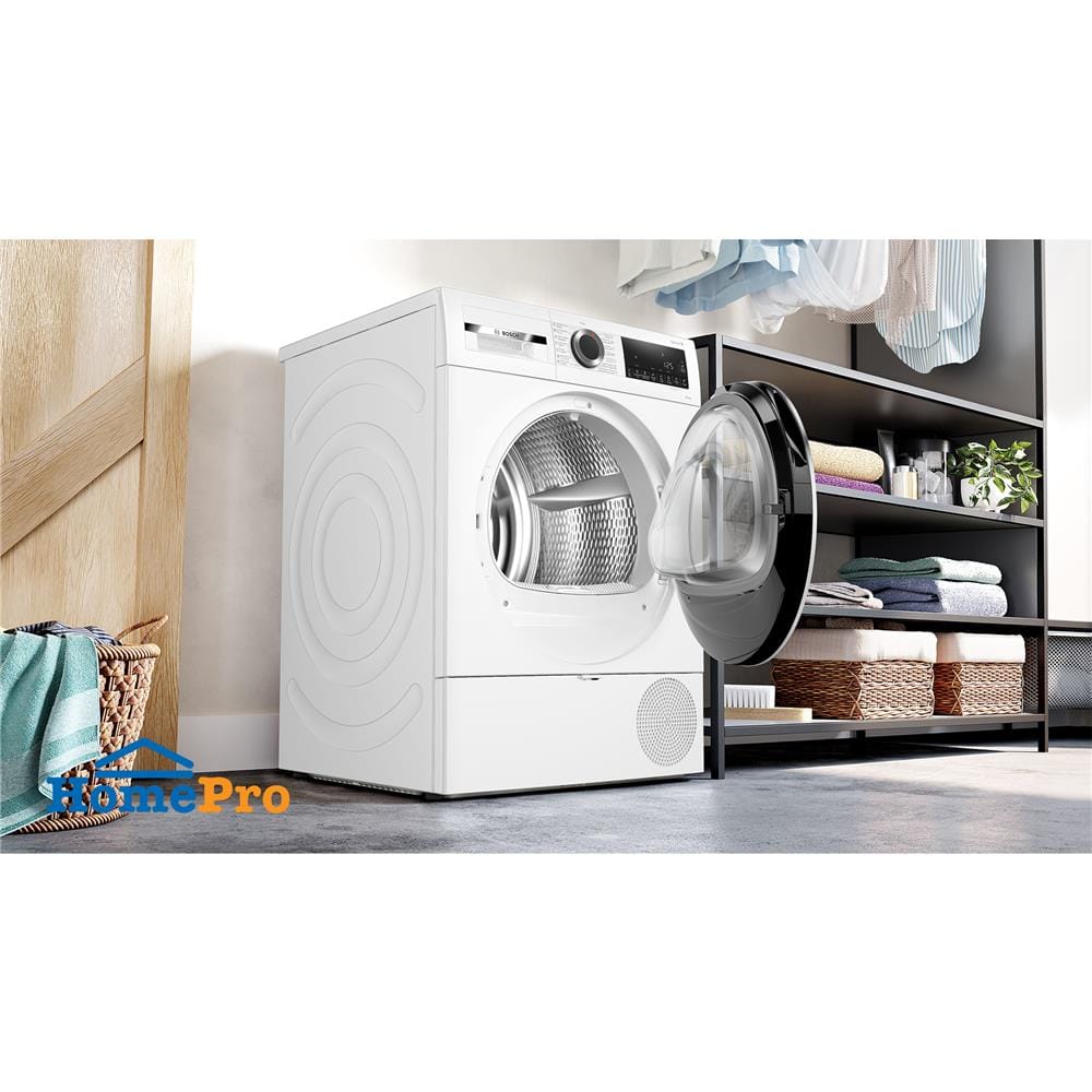 เครื่องอบผ้าฝาหน้า BOSCH WQG25302TH 10 กก. HEAT PUMP สีขาว