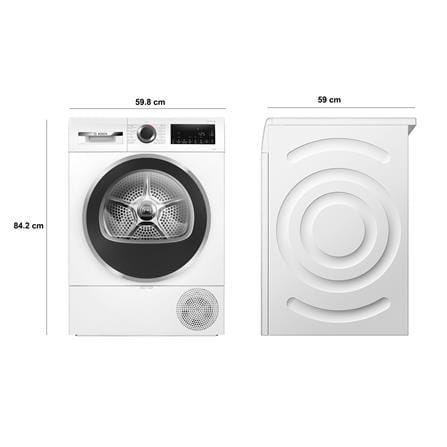 เครื่องอบผ้าฝาหน้า BOSCH WQG25302TH 10 กก. HEAT PUMP สีขาว_9