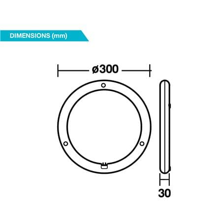 หลอด LED BEC CIRCLE 30W/TRI-COLOR 30 วัตต์ DAYLIGHT/WARM WHITE/COOL WHITE_5