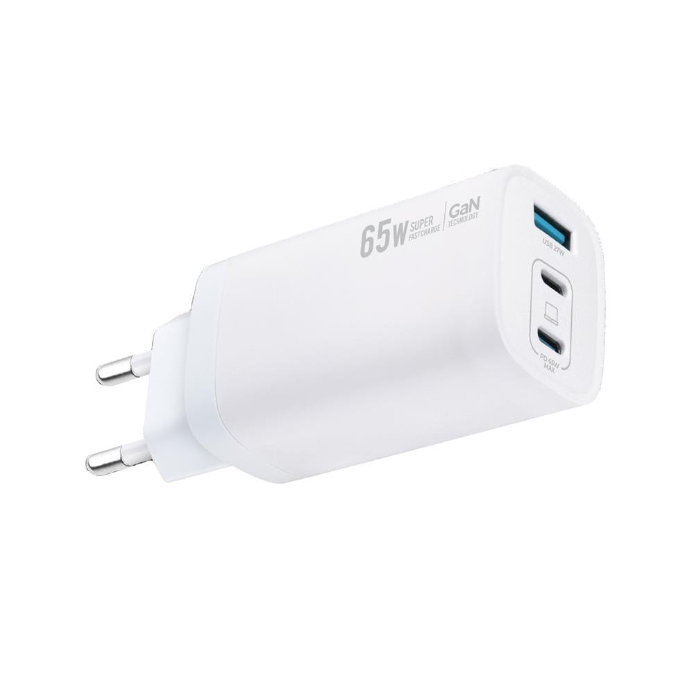 หัวชาร์จอะแดปเตอร์ RIZZ RW-601H 65W สีขาว