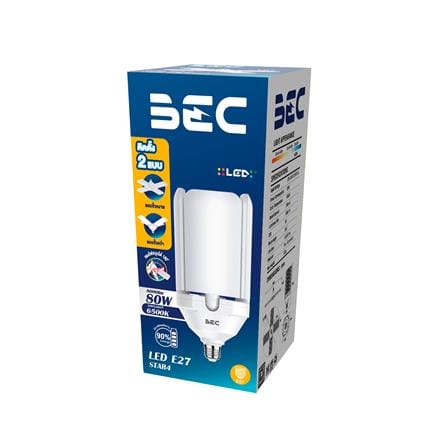 หลอด LED BEC HIGH WATT STAR3 80WDL 80 วัตต์ DAYLIGHT E27_2