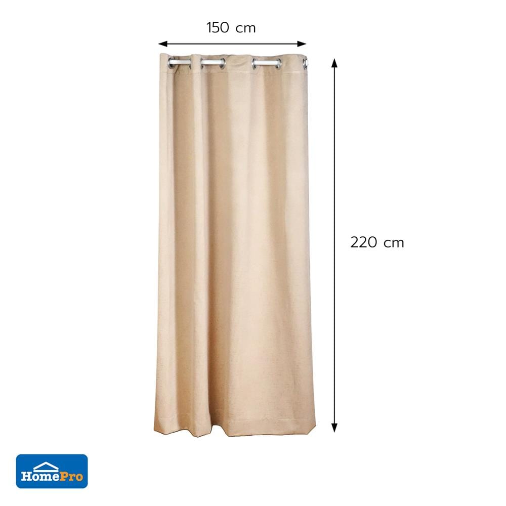 ผ้าม่าน EYELET HOME LIVING STYLE SHADE UV 150x220 ซม. สีน้ำตาล