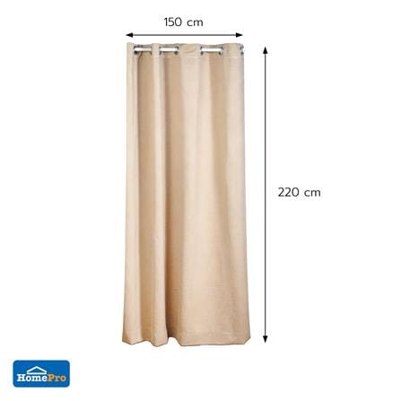 ผ้าม่าน EYELET HOME LIVING STYLE SHADE UV 150x220 ซม. สีน้ำตาล_8