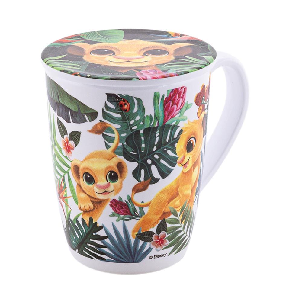 ถ้วยหูเมลามีนพร้อมฝา 450 มล. SUPERWARE LION KING