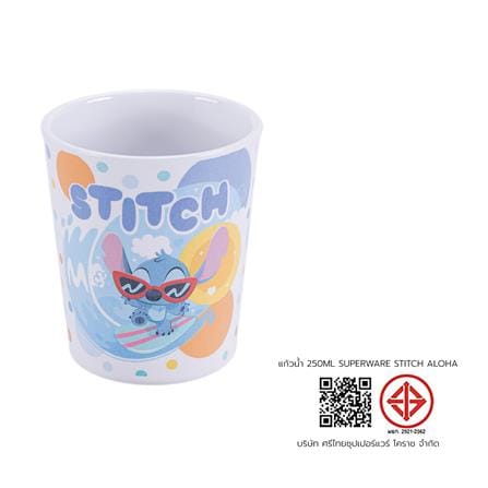 แก้วน้ำเมลามีน 250 มล. SUPERWARE STITCH ALOHA_1