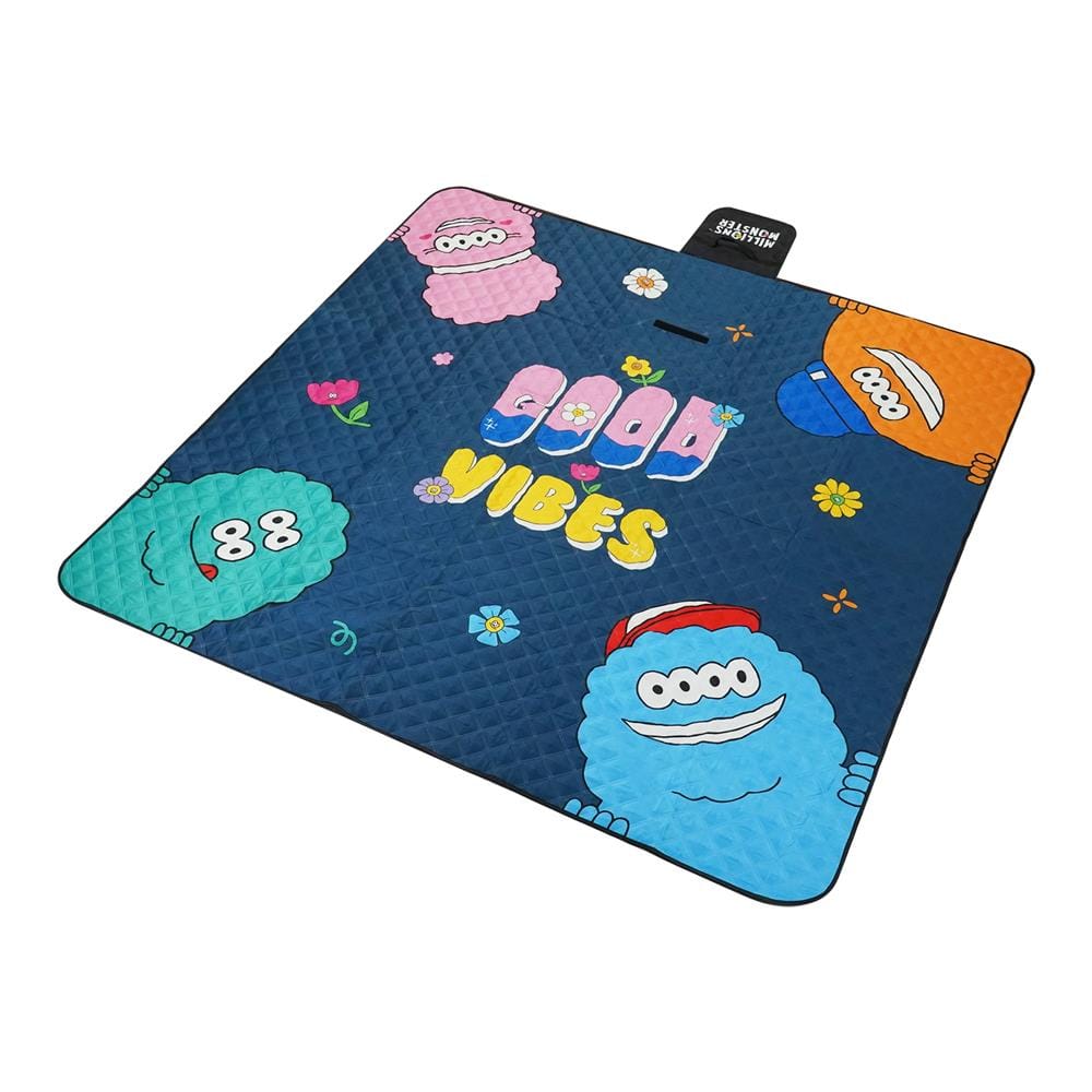 เสื่ออเนกประสงค์ SNAZZ MONSTER 195x195 ซม. สีน้ำเงิน