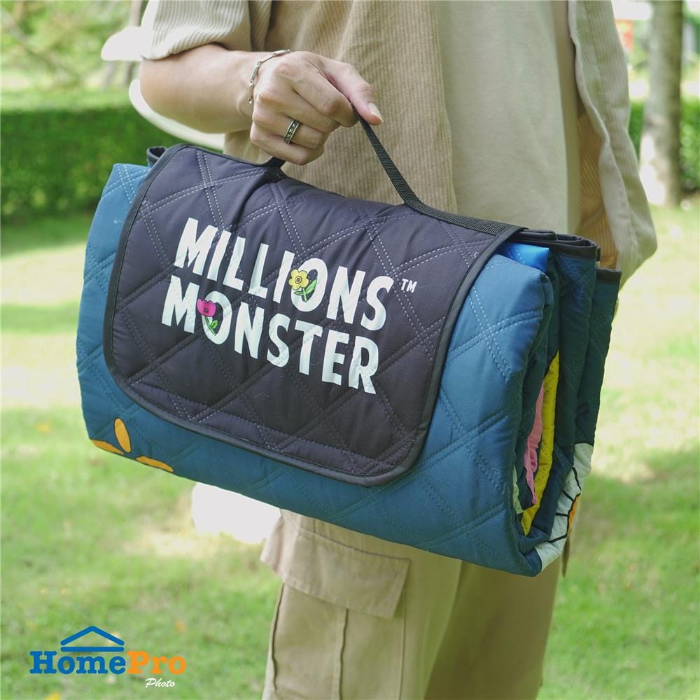เสื่ออเนกประสงค์ SNAZZ MONSTER 195x195 ซม. สีน้ำเงิน