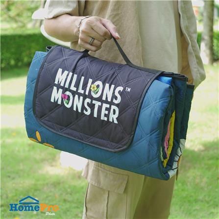 เสื่ออเนกประสงค์ SNAZZ MONSTER 195x195 ซม. สีน้ำเงิน_9