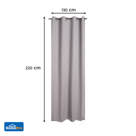 ผ้าม่าน EYELET HOME LIVING STYLE PIM UV 130x220 ซม. สีเทา_7