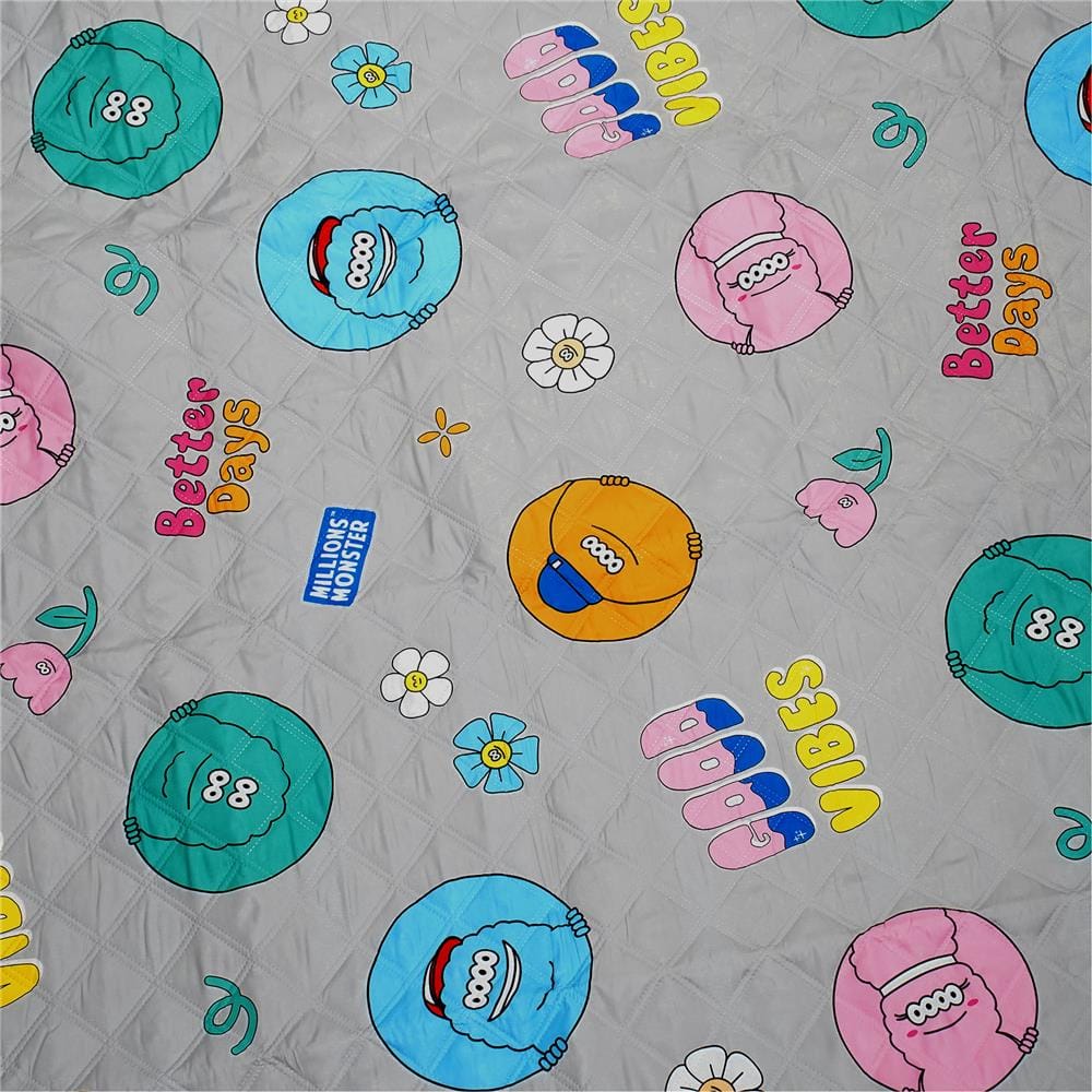 เสื่ออเนกประสงค์ SNAZZ MONSTER 195x195 ซม. สีเทา