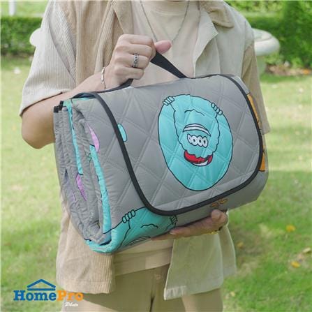 เสื่ออเนกประสงค์ SNAZZ MONSTER 195x195 ซม. สีเทา_7