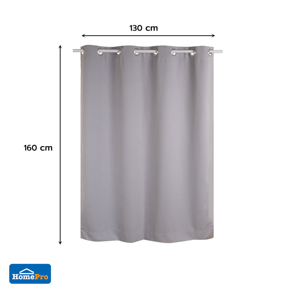 ผ้าม่าน EYELET HOME LIVING STYLE PIM UV 130x160 ซม. สีเทา