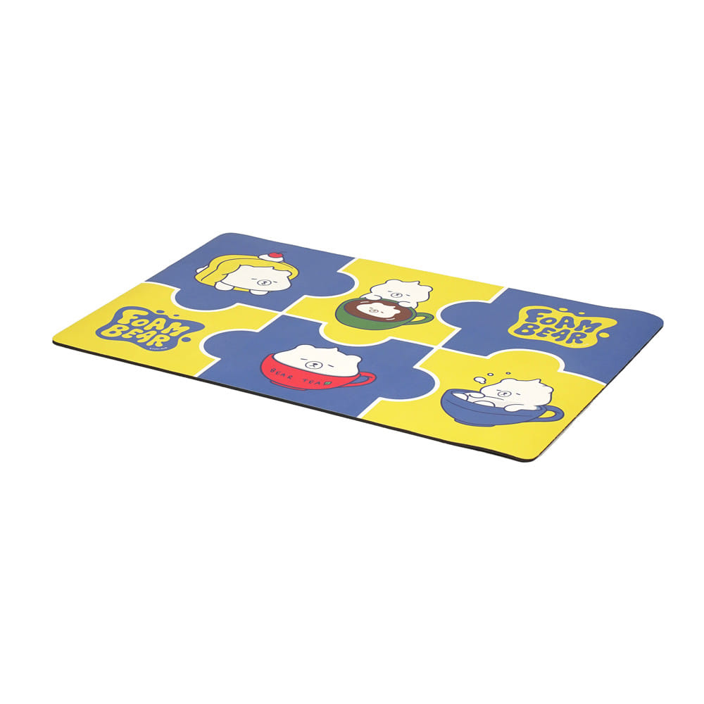 พรมพียู SNAZZ FOAM BEAR TEA 45x75 ซม. สีน้ำเงิน