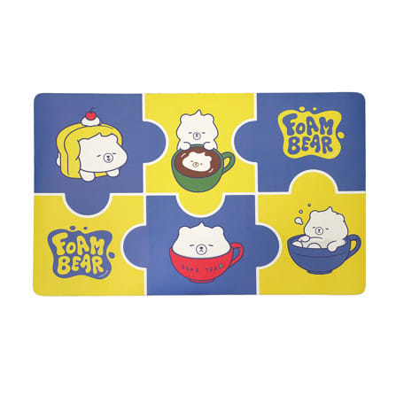 พรมพียู SNAZZ FOAM BEAR TEA 45x75 ซม. สีน้ำเงิน_0