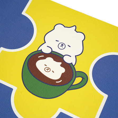 พรมพียู SNAZZ FOAM BEAR TEA 45x75 ซม. สีน้ำเงิน_2