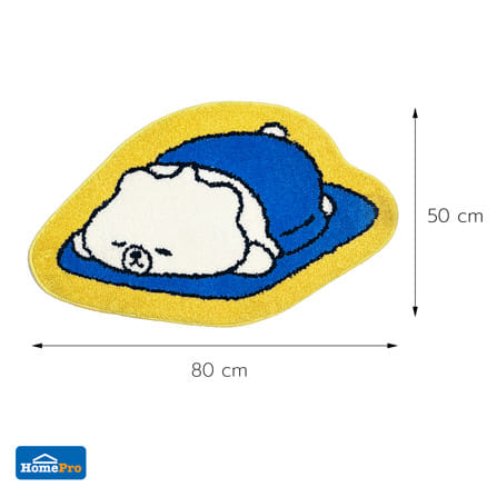 พรม SNAZZ FOAM BEAR SLEEP 50x80 ซม. สีน้ำเงิน_7
