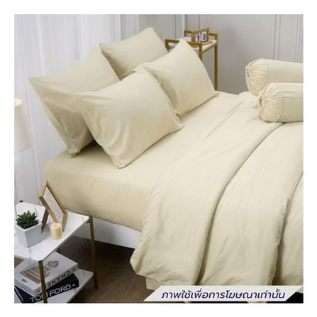ชุดผ้าปูที่นอน 5 ฟุต (ชุด 5 ชิ้น) FOUNTAIN COLOR 70102-CREAM_1