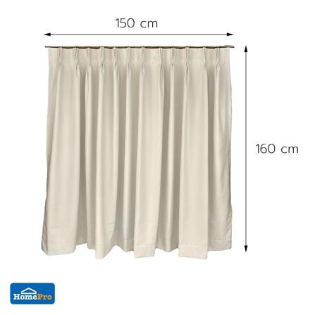 ผ้าม่านจีบ HOME LIVING STYLE MARIM UV 150x160 ซม. สีครีม_7