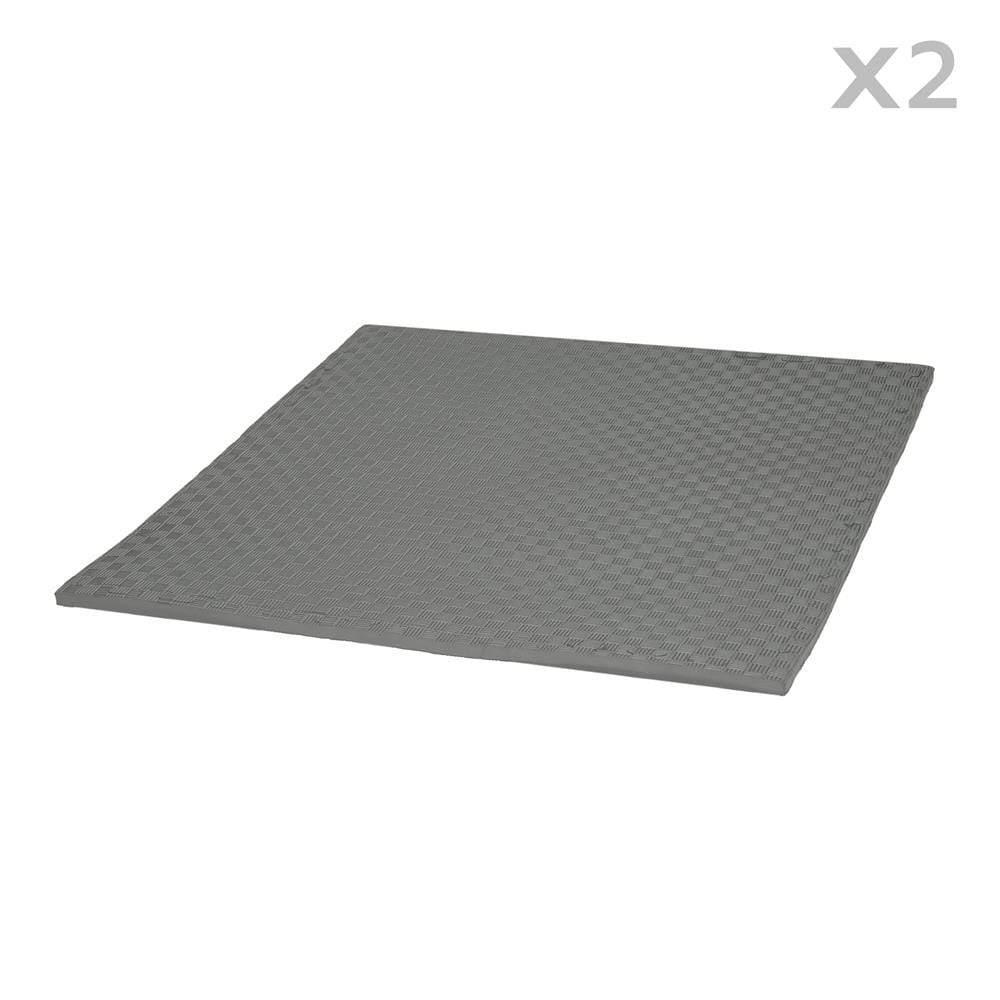 แผ่นรองนั่ง JIGSAW HOME LIVING STYLE BAY 100x100 ซม. สีเทา (แพ็ก 2 ชิ้น)