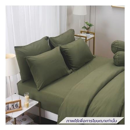 ชุดผ้าปูที่นอน 6 ฟุต (ชุด 6 ชิ้น) FOUNTAIN COLOR 70201-FT GREEN04_1