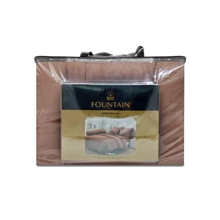 ชุดผ้าปูที่นอน 5 ฟุต (ชุด 6 ชิ้น) FOUNTAIN COLOR 70204-FT MOCHA_4