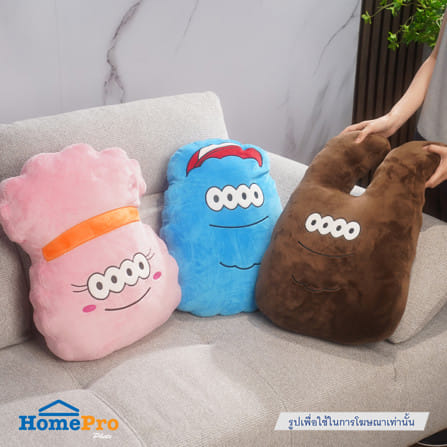 หมอนอิง SNAZZ MONSTER 19.5x15 นิ้ว สีฟ้า_5