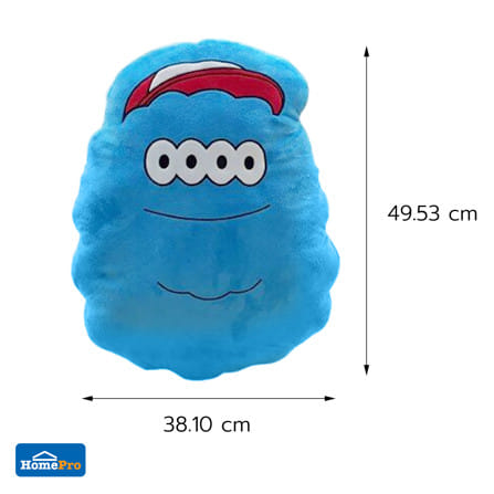 หมอนอิง SNAZZ MONSTER 19.5x15 นิ้ว สีฟ้า_7