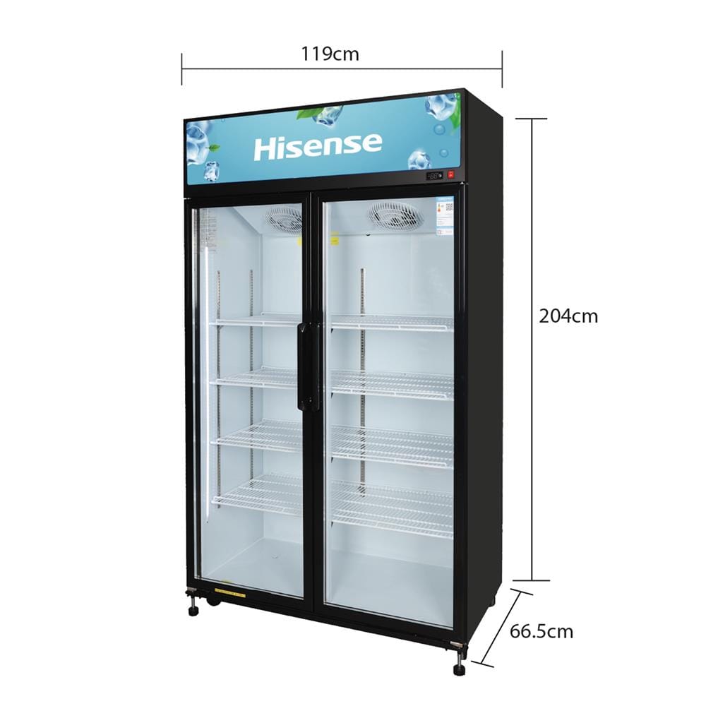 ตู้เครื่องดื่ม 2 ประตู HISENSE FL-121WC 31.4 คิว สีดำ