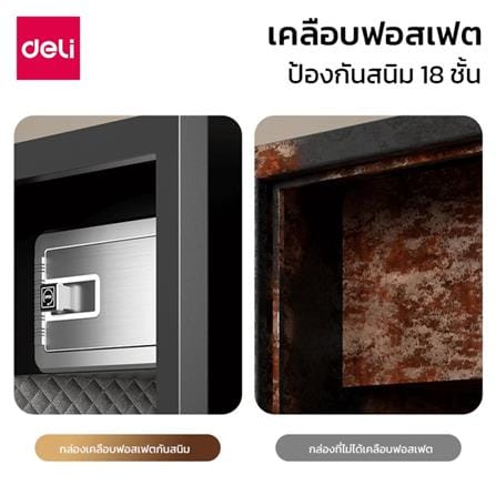 ตู้นิรภัย FINGERPRINT DELI AE801-BK-01 สีดำ_4