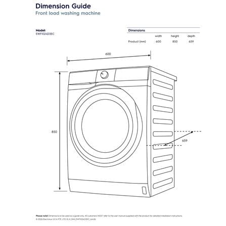 เครื่องซักผ้าฝาหน้าพร้อมขาตั้ง ELECTROLUX EWF1024D3EC 10 กก. 1200RPM อินเวอร์เตอร์ สีขาว_7