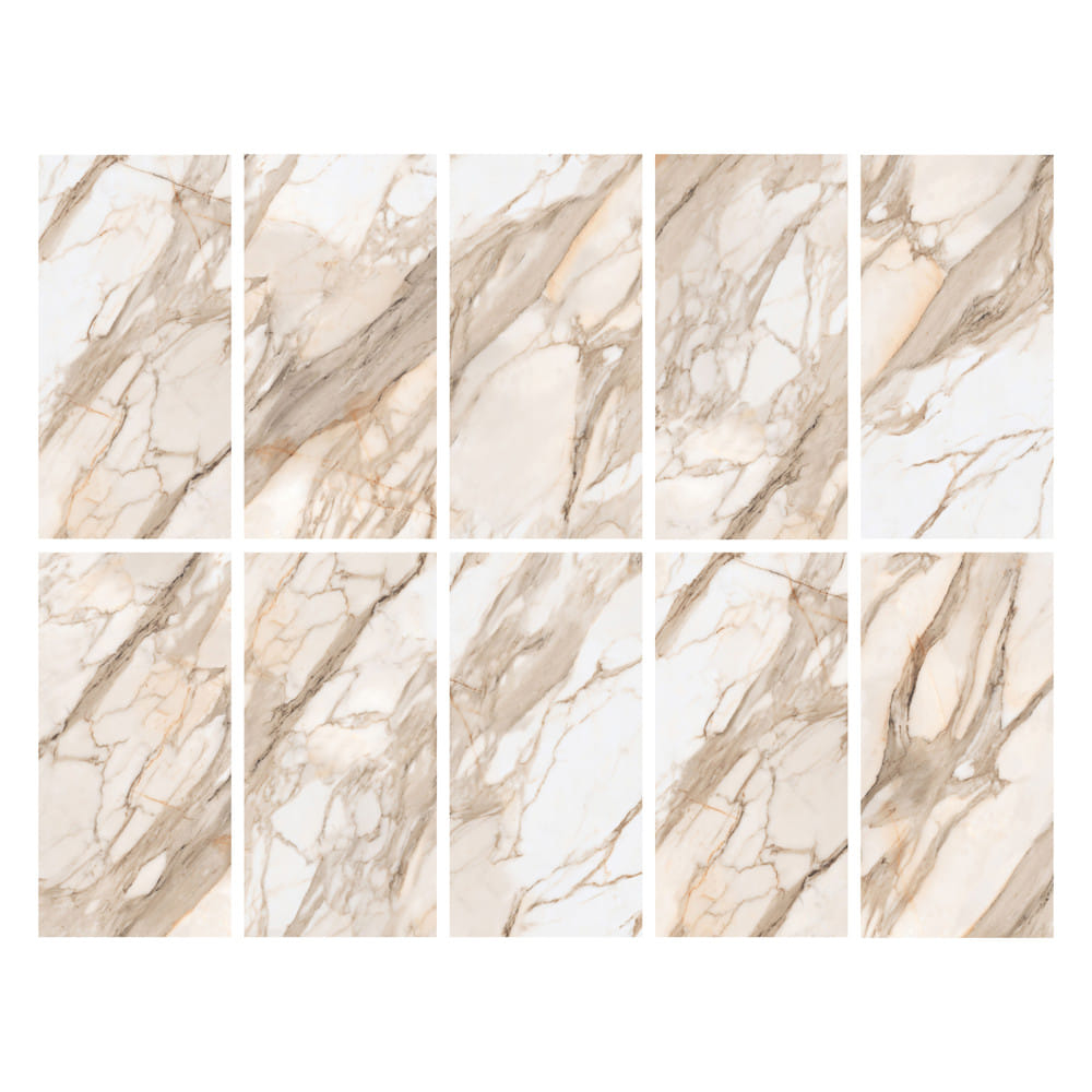 กระเบื้องพื้นพอร์ซเลน 60x120 ซม. COTTO คาลาคัตตา โกลด์ ขาว PM 1.44 ตร.ม.