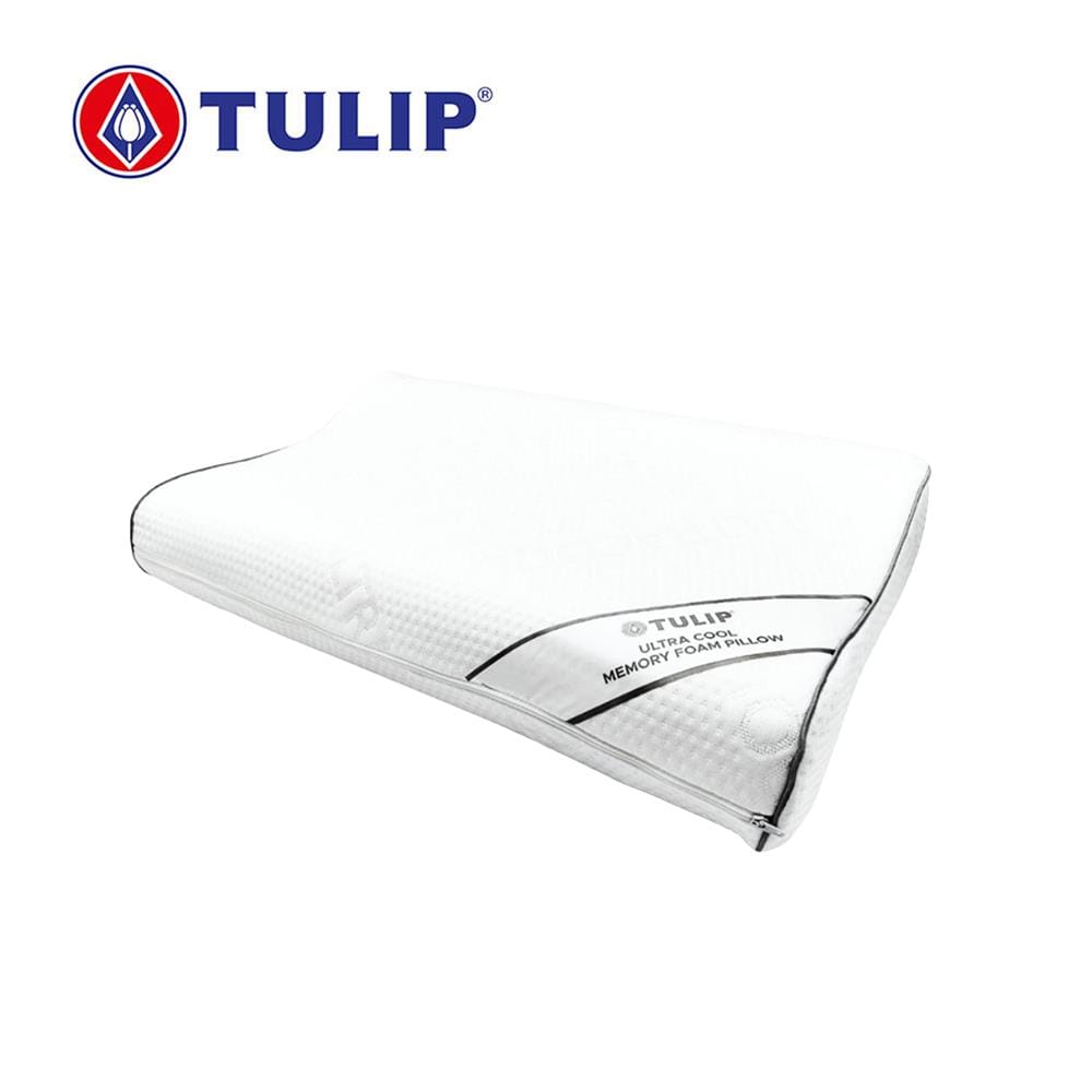 หมอนสุขภาพ เมมโมรี่โฟม TULIP ULTRA COOL MEMORY 06059 60x40x11 ซม. สีขาว