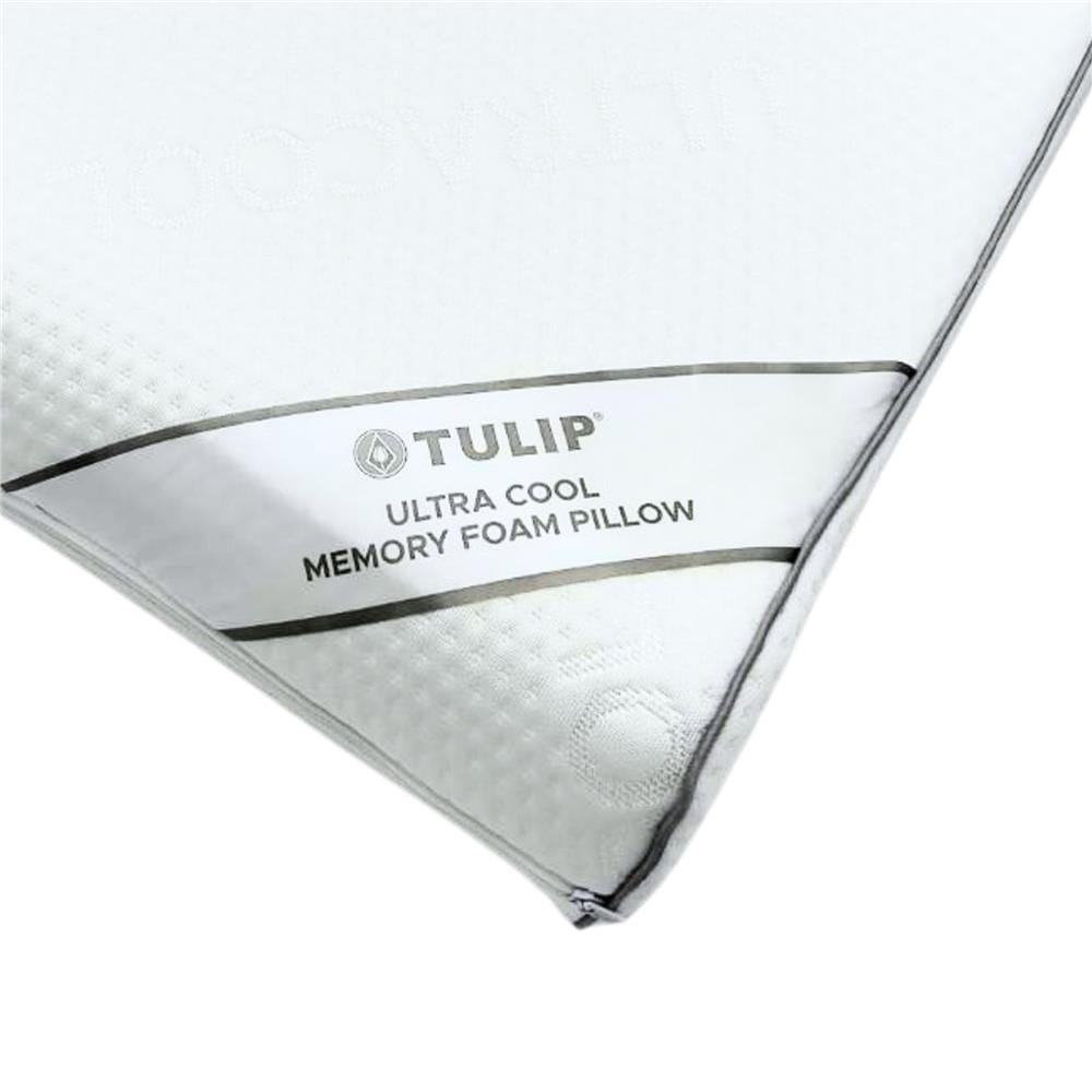 หมอนสุขภาพ เมมโมรี่โฟม TULIP ULTRA COOL MEMORY 06059 60x40x11 ซม. สีขาว