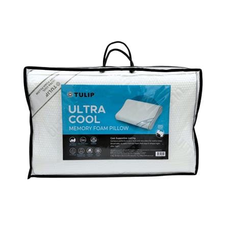 หมอนสุขภาพ เมมโมรี่โฟม TULIP ULTRA COOL MEMORY 06059 60x40x11 ซม. สีขาว_2
