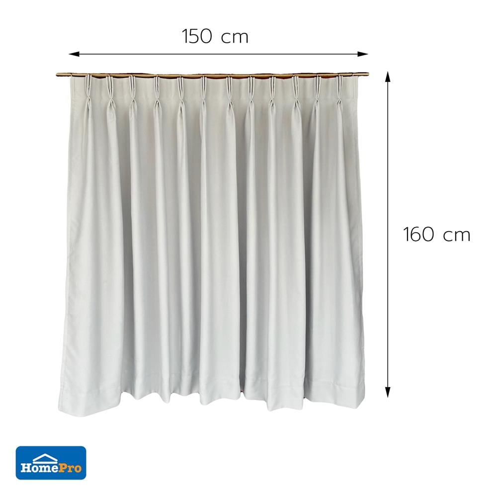 ผ้าม่านจีบ HOME LIVING STYLE MARIM UV 150x160 ซม. สีเทา