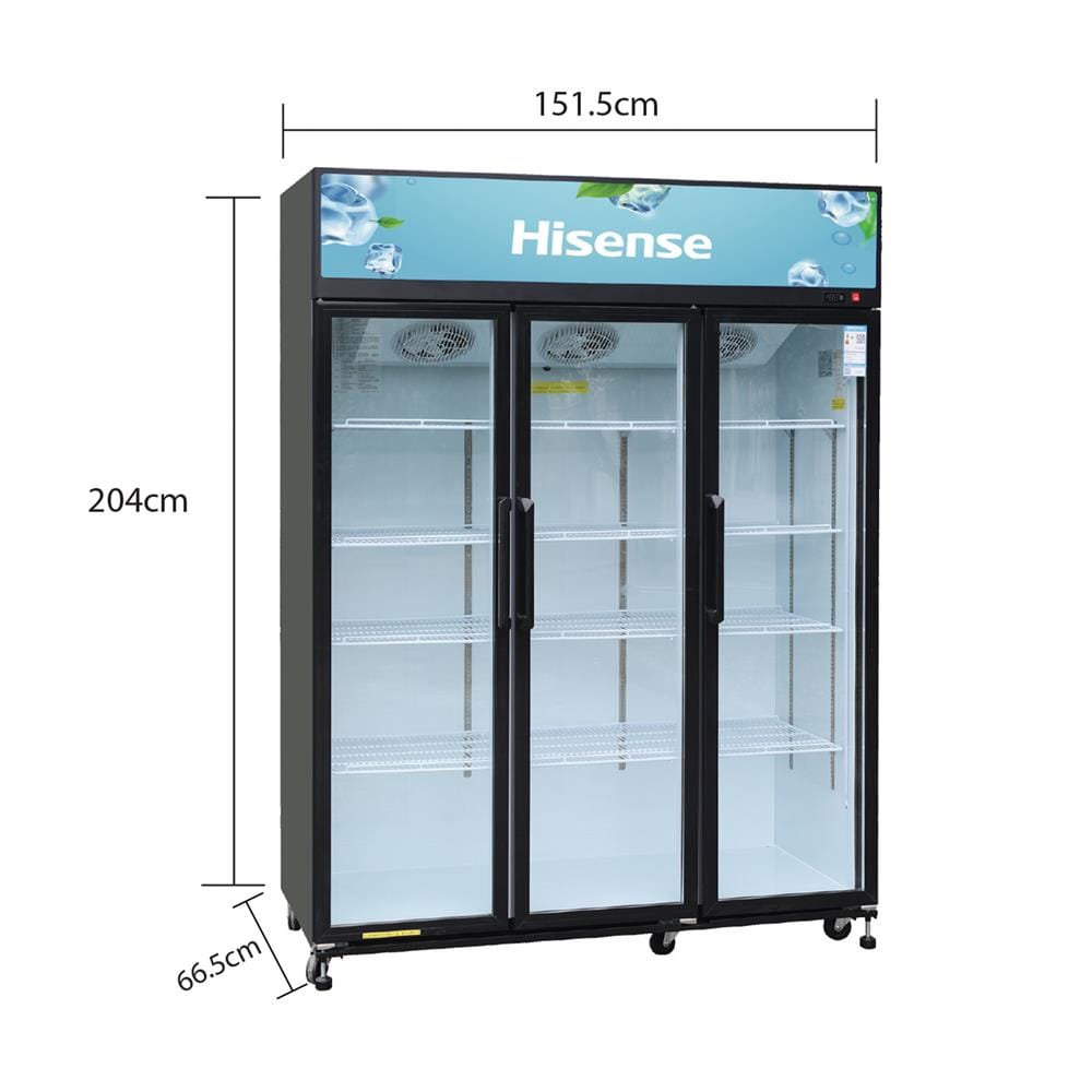 ตู้เครื่องดื่ม 3 ประตู HISENSE FL-160WC 40.2 คิว สีดำ