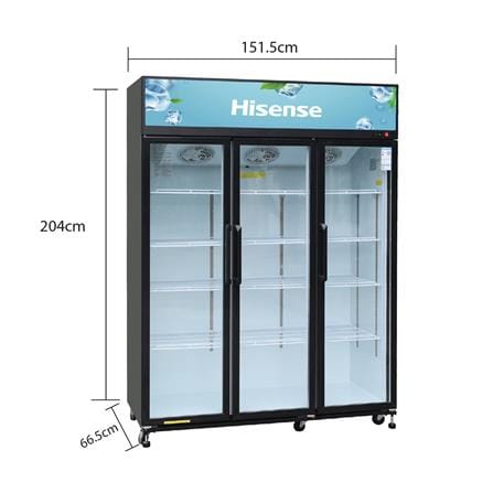 ตู้เครื่องดื่ม 3 ประตู HISENSE FL-160WC 40.2 คิว สีดำ_3