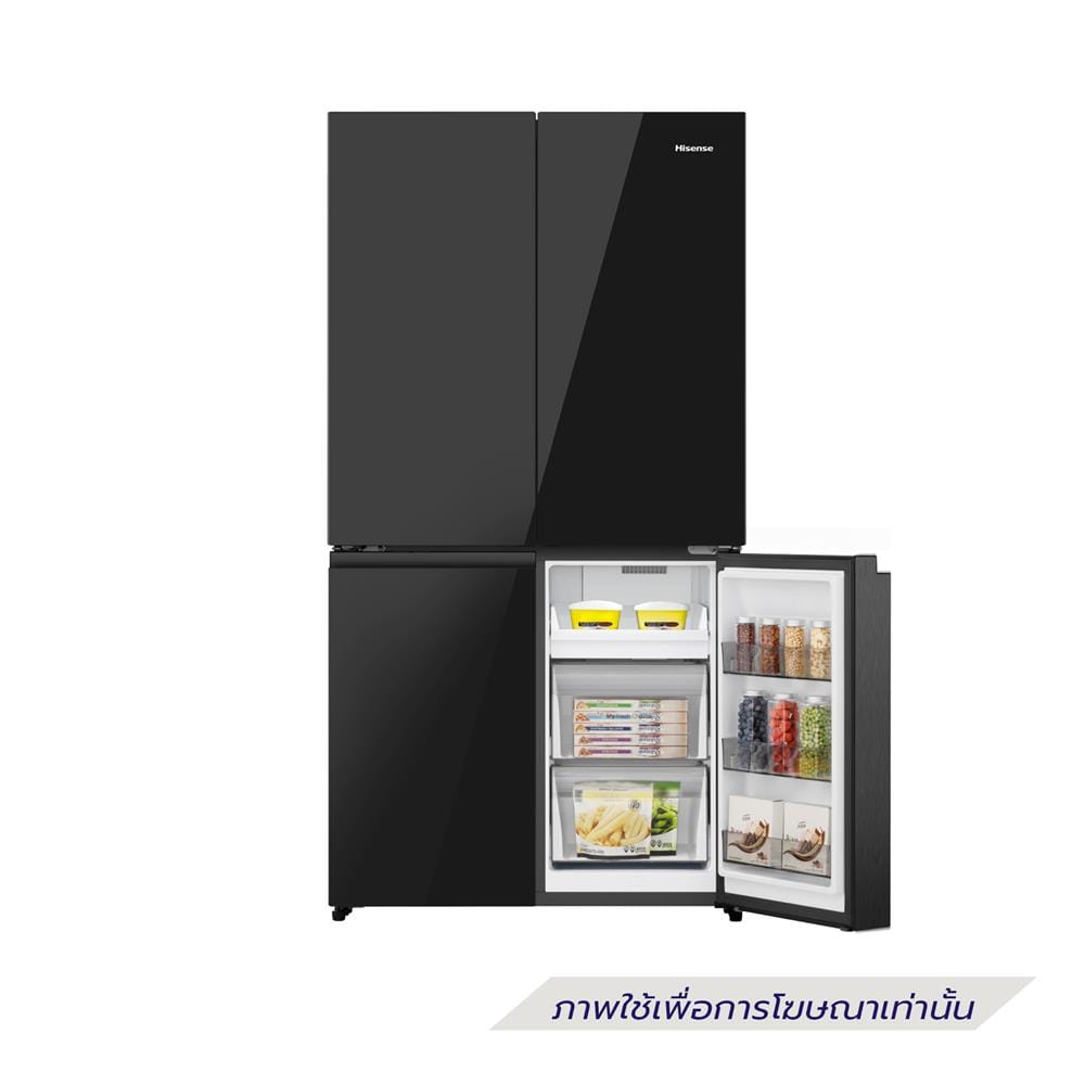 ตู้เย็น MULTI DOOR HISENSE RQ640P5GB 23.3 คิว กระจกดำ