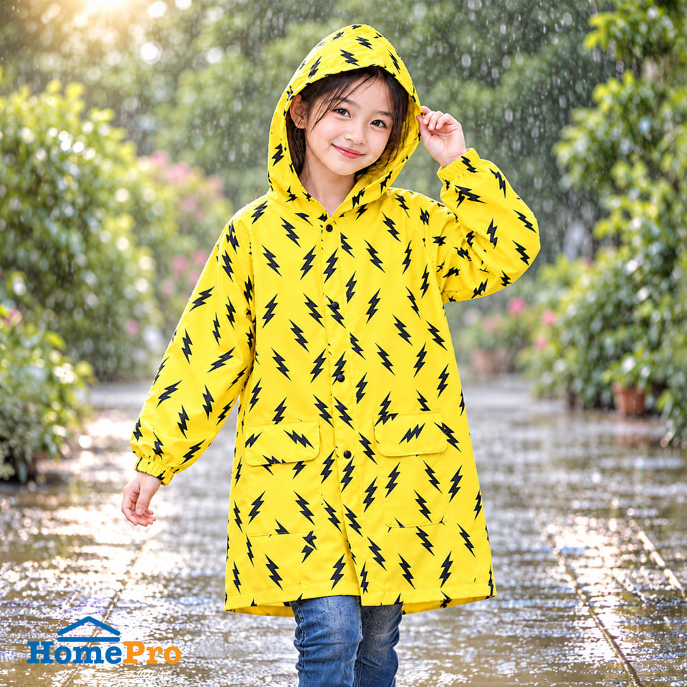 เสื้อกันฝนเด็ก HOMEPRO ไซซ์ XL สีเหลือง