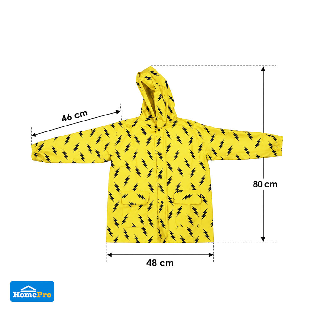 เสื้อกันฝนเด็ก HOMEPRO ไซซ์ XL สีเหลือง