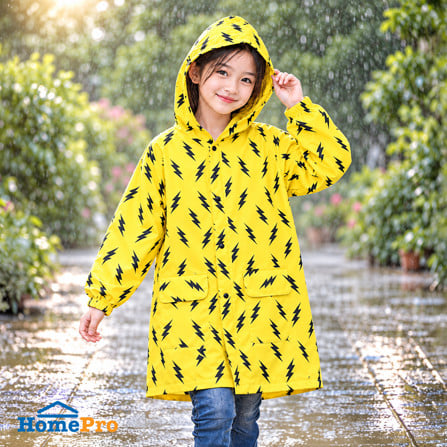เสื้อกันฝนเด็ก HOMEPRO ไซซ์ XL สีเหลือง_2
