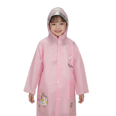 เสื้อกันฝนเด็ก HOMEPRO ไซซ์ 3XL สีชมพู_0