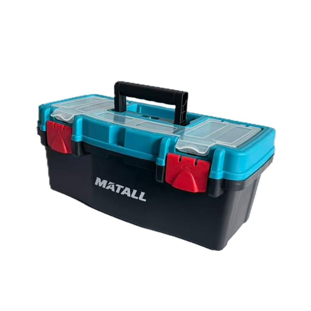 กล่องเครื่องมือพลาสติก MATALL HL3078-G 16 นิ้ว สีดำ/ฟ้า