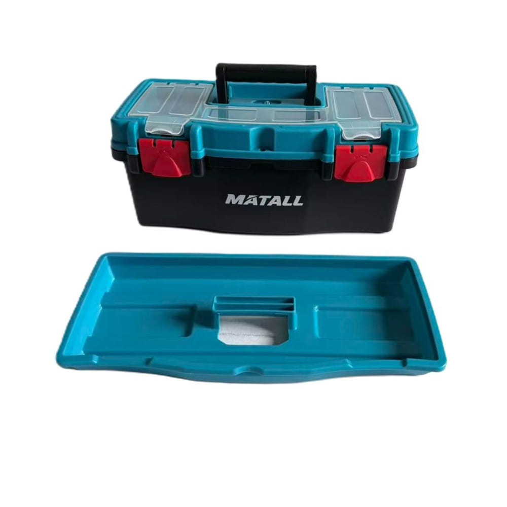 กล่องเครื่องมือพลาสติก MATALL HL3078-G 16 นิ้ว สีดำ/ฟ้า
