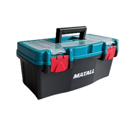 กล่องเครื่องมือพลาสติก MATALL HL3078-G 16 นิ้ว สีดำ/ฟ้า_2