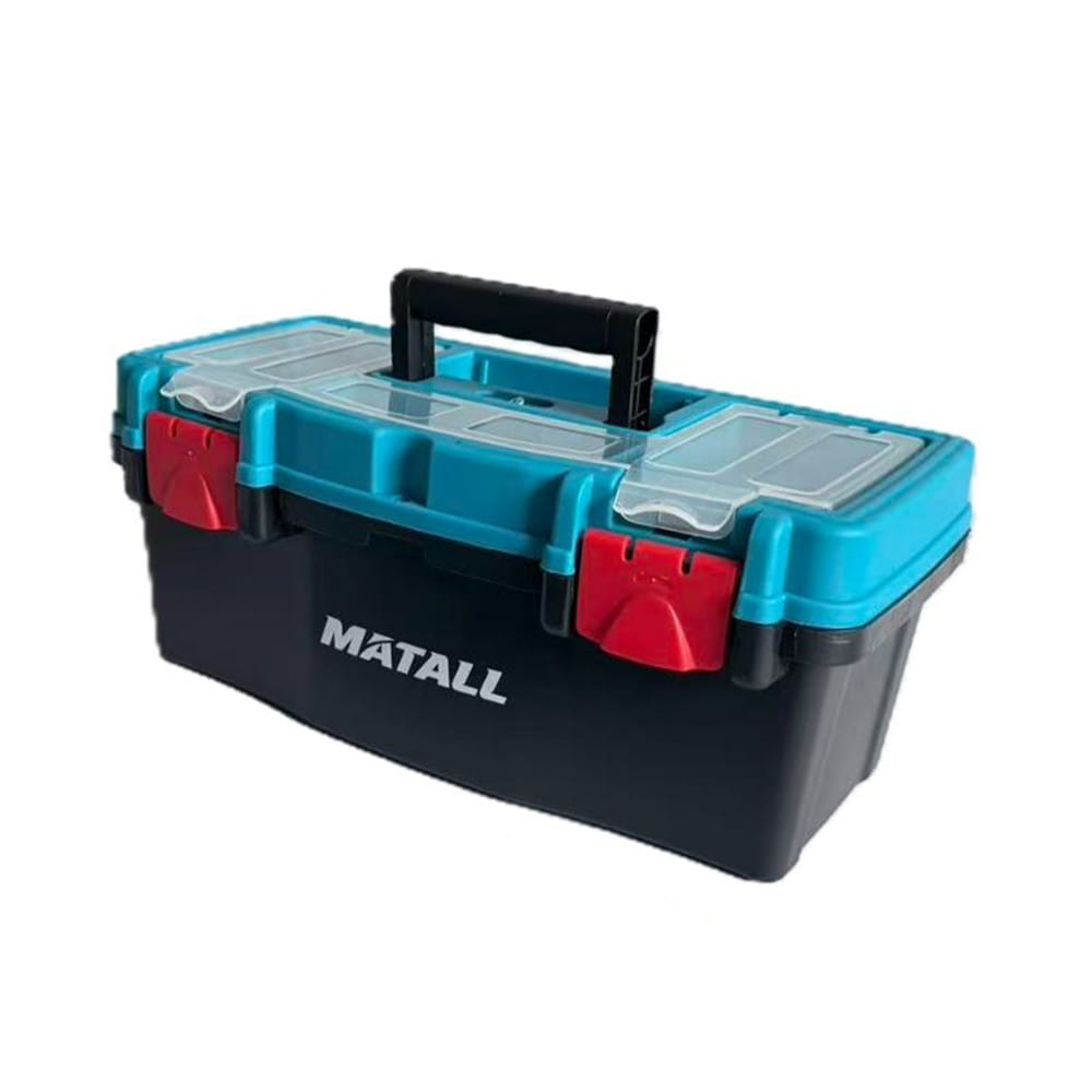 กล่องเครื่องมือพลาสติก MATALL HL3078-H 12 นิ้ว สีดำ/ฟ้า
